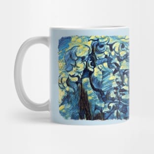 David of Michelangelo Van Gogh Style Mug